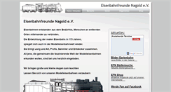 Desktop Screenshot of eisenbahnfreunde-nagold.com