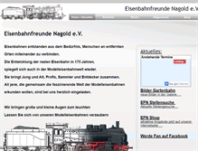 Tablet Screenshot of eisenbahnfreunde-nagold.com